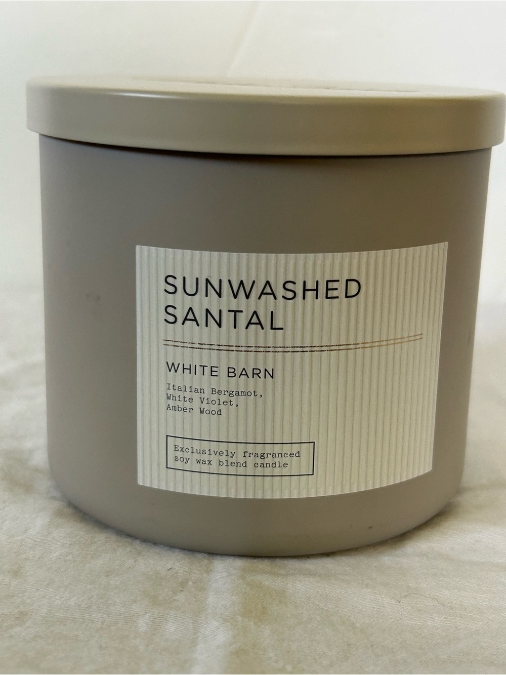 White Barn Sunwashed Santal 3 Wick Candle